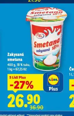 Lidl Zakysaná smetana nabídka