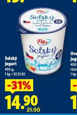 Lidl Selský jogurt nabídka