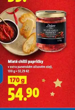 Lidl Mleté chilli papričky nabídka