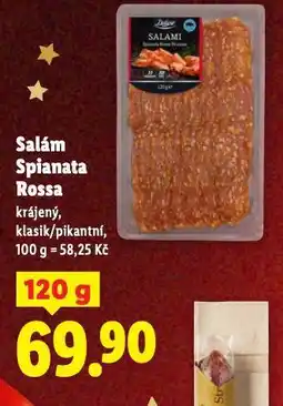 Lidl Salám spianata rossa nabídka