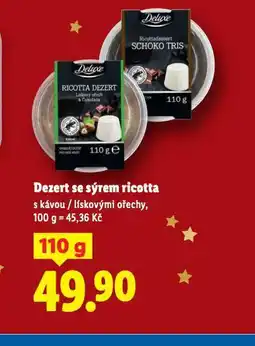 Lidl Dezert se sýrem ricotta nabídka
