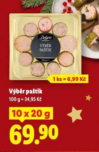 Lidl Výběr paštik nabídka