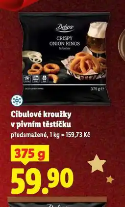 Lidl Cibulové kroužky v pivním těstíčku nabídka