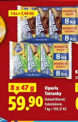 Lidl Opavia tatranky nabídka
