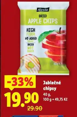 Lidl Jablačné chipsy nabídka