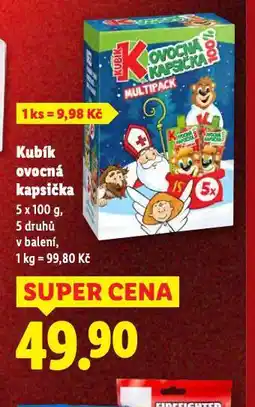 Lidl Kubík ovocná kapsička nabídka