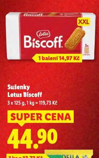 Lidl Lotus biscoff sušenky nabídka