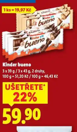 Lidl Kinder bueno nabídka