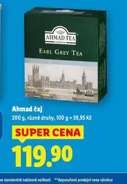 Lidl Ahmad čaj nabídka
