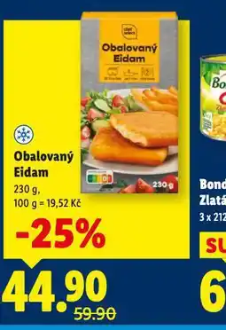 Lidl Obalovaný eidam nabídka