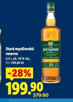 Lidl Stará myslivecká reserve nabídka