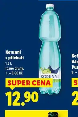 Lidl Korunní s příchutí nabídka
