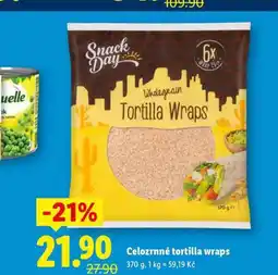 Lidl Celozrnné tortilla wraps nabídka