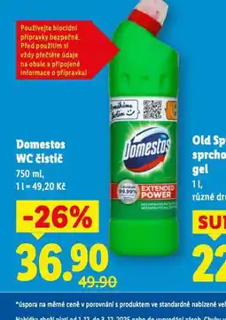 Lidl Domestos wc čistič nabídka