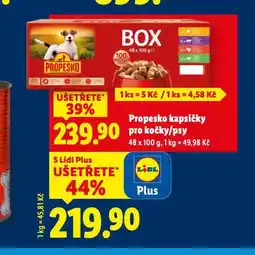Lidl Propesko kapsičky pro psy nabídka
