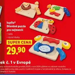 Lidl Dřevěné puzzle pro nejmenší nabídka