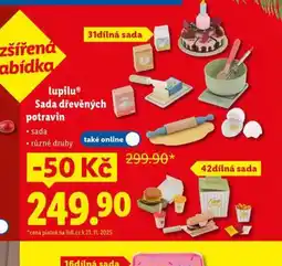 Lidl Sada dřevěných potravin nabídka