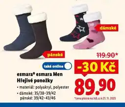 Lidl Hřejivé ponožky nabídka