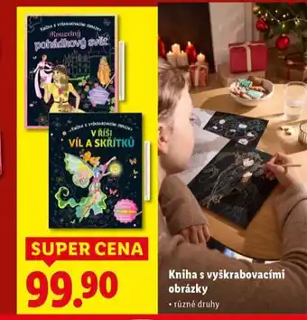 Lidl Kniha s vyškrabávacími obrázky nabídka