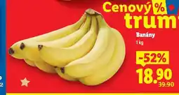 Lidl Banány nabídka