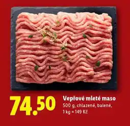 Lidl Vepřové mleté maso nabídka