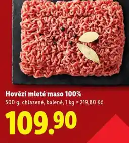 Lidl Hovězí mleté maso 100% nabídka