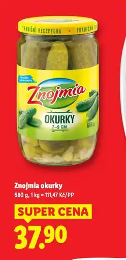 Lidl Znojmia okurky nabídka