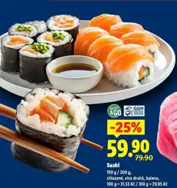 Lidl Sushi nabídka