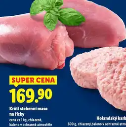 Lidl Krůtí stehenní maso na řízky nabídka