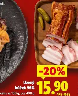 Lidl Uzený bůček nabídka