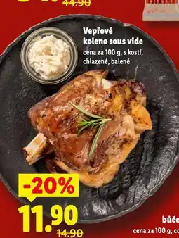 Lidl Vepřové koleno sous vide nabídka