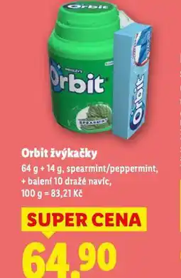 Lidl Orbit žvýkačky nabídka