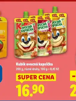 Lidl Kubík ovocná kapsička nabídka