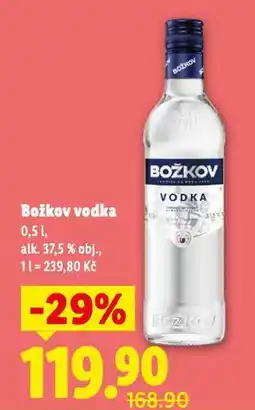 Lidl Božkov vodka nabídka