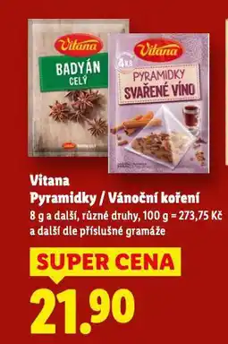 Lidl Vitana vánoční koření nabídka