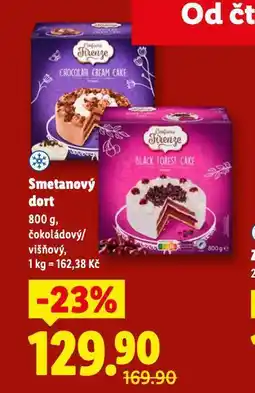 Lidl Smetanový dort nabídka