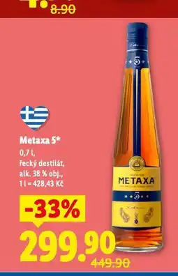 Lidl Metaxa 5 nabídka