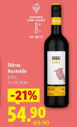 Lidl Shiraz austrálie nabídka