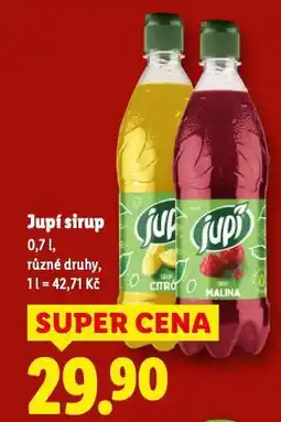 Lidl Jupí sirup nabídka