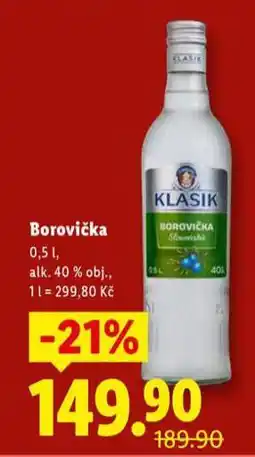 Lidl Borovička nabídka