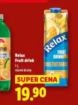 Lidl Relax fruit drink nabídka