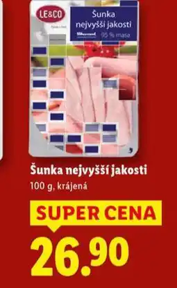 Lidl Šunka nejvyšší jakosti nabídka