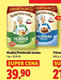 Lidl Polohrubá mouka nabídka