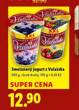 Lidl Smetanový jogurt z valašska nabídka