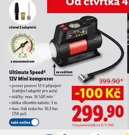 Lidl Mini kompresor nabídka