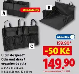 Lidl Organizér do auta nabídka