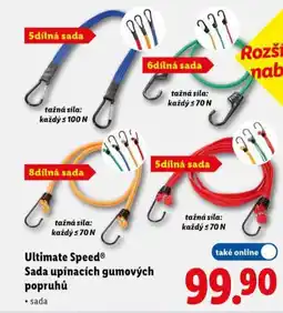Lidl Sada upínacích gumových popruhů nabídka
