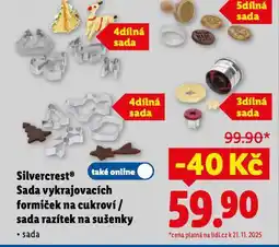 Lidl Sada vykrajovacích formiček na cukroví nabídka