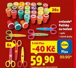 Lidl Potřeby na tvoření nabídka