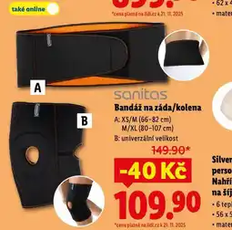 Lidl Bandáž na záda nabídka
